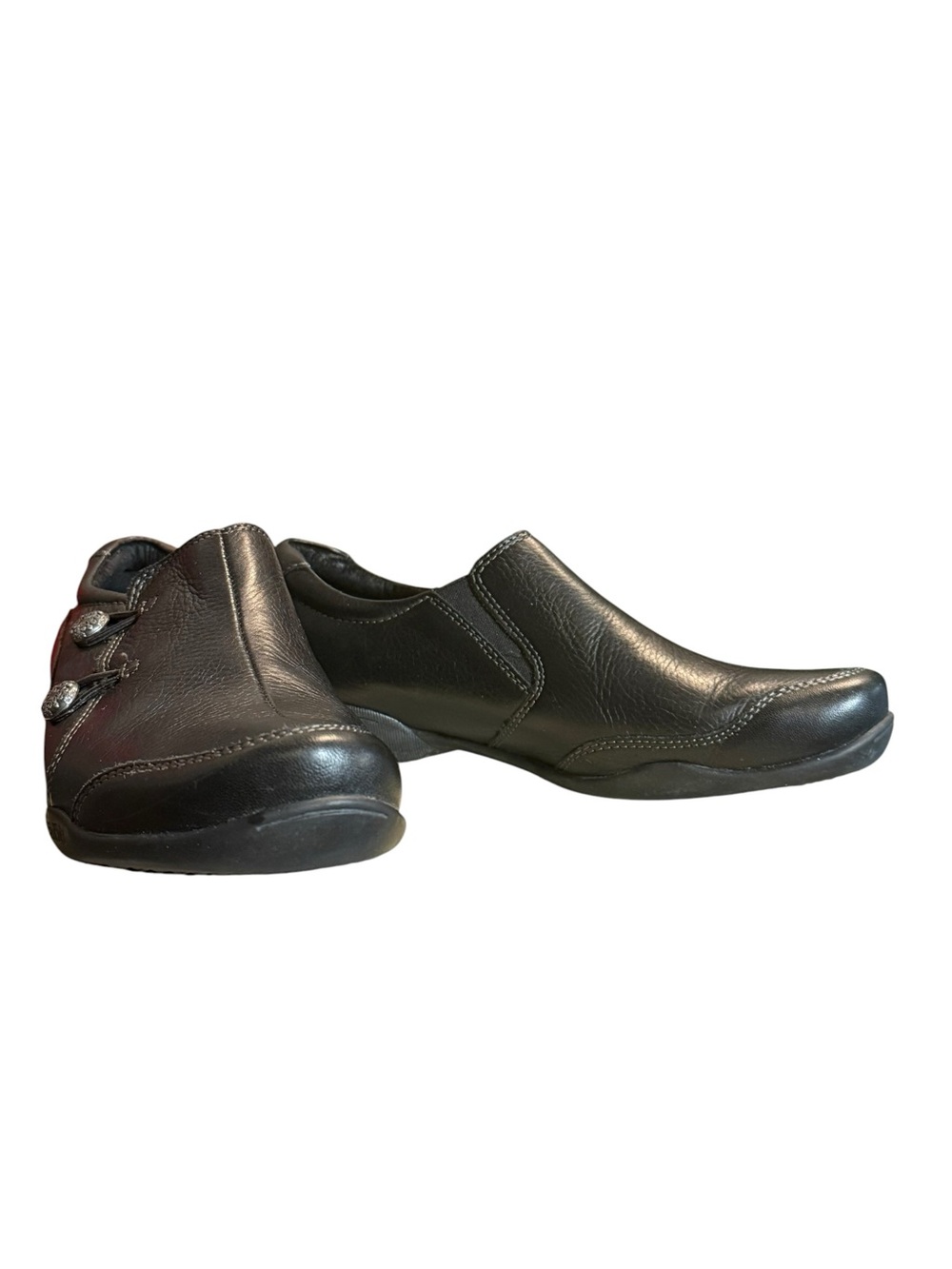 Taos Encore Black Leather Slip-On Comfort Loafers Women’s 9 EU 40 - Picture 2 of 12